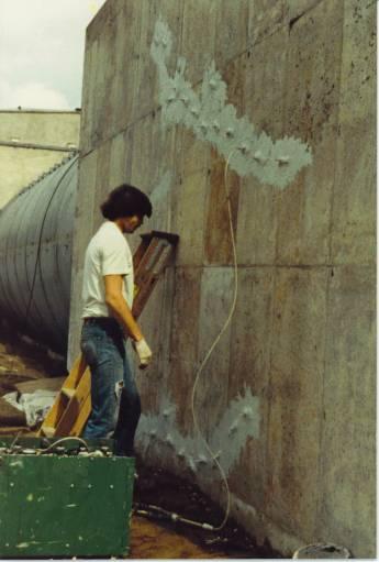 Epoxy injection of the Hush House at the Vermont Air National Guard